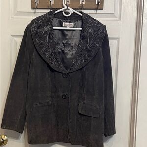 Bradley Charcoal Embroidered Women's Blazer